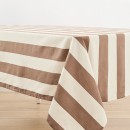 Extra-Large-Mocha-Stripe-Tablecloth Sale