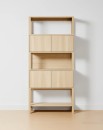 Sadie-Tall-Bookshelf-with-Doors-Light-Oak Sale