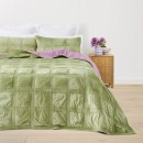 Velvet-Reversible-Coverlet-Set-QueenKing-Bed-Sage-and-Lilac Sale