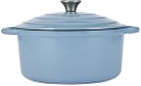 5L-Cast-Iron-Casserole-Light-Blue Sale