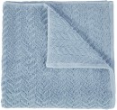 Chevron-Cotton-Bath-Towel-Blue Sale