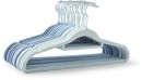 30-Pack-Flocked-Hangers-Blue Sale
