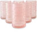 6-Pink-Pearls-Highball-Glasses Sale