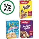 Kelloggs-Coco-Pops-320g-Just-Right-460g-Sultana-Bran-420g-or-LCMs-Cereal-295g Sale