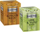 Fever-Tree-Lime-Yuzu-Soda-or-Ginger-Beer-4x250mL Sale