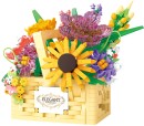 Flower-Love-Sunflower-Basket-Bouquet-1263pcs Sale
