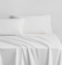 Sheridan-Bayley-Washed-Percale-Sheet-Set-40cm-White Sale