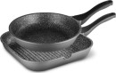 The-Cooks-Collective-Classic-Non-Stick-26cm-Frypan-and-28cm-Grill-Pan-Set Sale