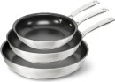 The-Cooks-Collective-3pc-ONE-Non-Stick-Stainless-Steel-Frypan-Set-20-24-and-28cm Sale