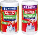 Multix-Handy-Ties-Tidy-Bags-Medium-50-Pack-or-Large-45-Pack Sale