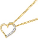 9ct-Gold-Diamond-Angled-Heart-Pendant Sale