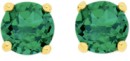 9ct-Gold-5mm-Created-Emerald-Stud-Earrings Sale