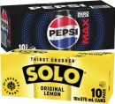 Pepsi-or-Solo-Soft-Drink-10x375mL Sale