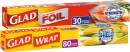 Glad-Wrap-80mx33cm-or-Aluminium-Foil-30mx30cm Sale