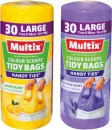 Multix-Colour-Scents-Handy-Ties-Tidy-Bags-Large-30-Pack-Selected-Varieties Sale