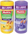 Multix-Colour-Scents-Handy-Ties-Tidy-Bags-Large-30-Pack-Selected-Varieties Sale