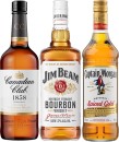 Canadian-Club-Original-Whisky-Jim-Beam-White-Label-Bourbon-or-Captain-Morgan-Spiced-Gold-700mL Sale