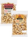 Coles-Dry-Roasted-Honey-Natural-or-Roasted-Salted-Cashews-400g-Pack Sale