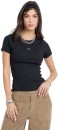 Guess-Jeans-Short-Sleeve-Embro-Slim-Top-Black Sale