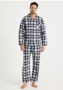 Soho-Long-Sleeve-Flannelette-PJ-Set-Classic-Check Sale