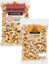 Coles-Dry-Roasted-Honey-Natural-or-Roasted-Salted-Cashews-400g-Pack Sale