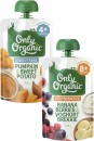 Only-Organic-4-Months-6-Months-or-8-Months-Baby-Food-Pouch-120g Sale