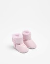 UGG-Baby-Sheepskin-and-Leather-Slipper-Boot-Pink Sale