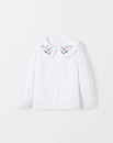 Long-Sleeve-Frill-Collar-Button-Through-Front-Blouse Sale