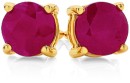 9ct-Gold-Natural-Ruby-Stud-Earrings Sale