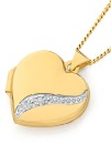 9ct-Two-Tone-Gold-Diamond-Heart-Locket Sale