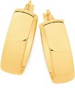 9ct-Gold-6x15mm-Half-Round-Hoop-Earrings Sale