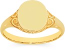 9ct-Gold-Filigree-Oval-Signet-Ring Sale