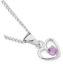 Sterling-Silver-Amethyst-Open-Heart-Pendant Sale