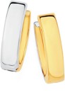 9ct-Gold-Two-Tone-10mm-Huggie-Earrings Sale