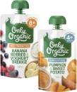 Only-Organic-4-Months-6-Months-or-8-Months-Baby-Food-Pouch-120g Sale