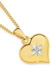 9ct-Gold-Diamond-Puff-Star-in-Heart-Pendant Sale