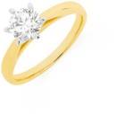 18ct-Gold-Diamond-Solitaire-Ring Sale