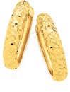 9ct-Gold-Wide-Diamond-Cut-Huggie-Earrings Sale