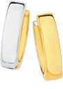 9ct-Gold-Two-Tone-10mm-Huggie-Earrings Sale