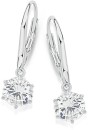 Sterling-Silver-Cubic-Zirconia-Leverback-Hook-Earrings Sale