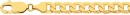 9ct-Gold-21cm-Solid-Bevelled-Curb-Gents-Bracelet Sale