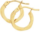 9ct-Gold-15x8mm-Twist-Hoop-Earrings Sale