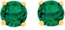 9ct-Gold-5mm-Created-Emerald-Stud-Earrings Sale
