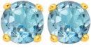 9ct-Gold-5mm-Blue-Topaz-Stud-Earrings Sale