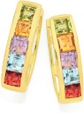 9ct-Gold-and-Gemstone-Huggie-Earrings Sale