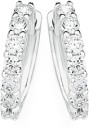 Sterling-Silver-Cubic-Zirconia-25x16mm-Huggie-Earrings Sale