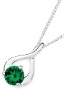 Sterling-Silver-Green-Wishbone-Pendant Sale