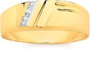 9ct-Gold-Diamond-Multi-Diagonal-Stripe-Gents-Ring Sale