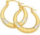 9ct-Gold-Two-Tone-Creole-Earrings Sale