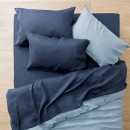 Milano-Linen-Bed-Sheet-Set-Ink Sale